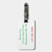 Italienischer Liebe-Gepäck-Umbau Gepäckanhänger (Rückseite vertikal)