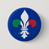 Italienischer Lilien-Knopf Button (Vorderseite)
