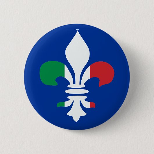Italienischer Lilien-Knopf Button (Vorderseite)