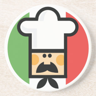 Italienischer Mann-Untersetzer Sandstein Untersetzer