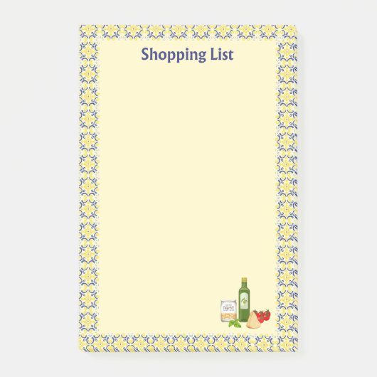Italienischer Markt Post-it Klebezettel (Vorderseite)