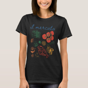 Italienischer Markt Sardinen Tinnfish Coast Tomato T-Shirt