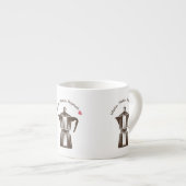 Italienischer Moka-Kaffeekopf Espressotasse (Vorderseite Rechts)