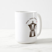 Italienischer Moka-Kaffeekopf Kaffeetasse (VorderseiteRechts)