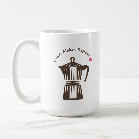 Italienischer Moka-Kaffeekopf Kaffeetasse (Links)