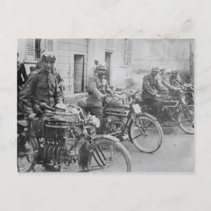 Italienischer Motorradplatz Postkarte