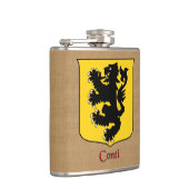 Italienischer Nachname Conti Historischer Heraldis Flachmann (Rechts)