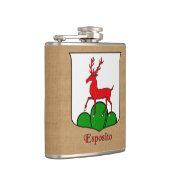 Italienischer Nachname Esposito Heraldic Shield Flachmann (Rechts)