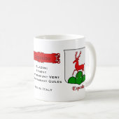 Italienischer Nachname Esposito Heraldic Shield n Kaffeetasse (VorderseiteRechts)