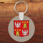 Italienischer Nachname Historischer Schild Schlüsselanhänger (Vorderseite)