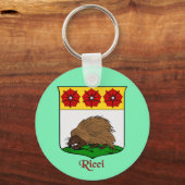 Italienischer Nachname Historischer Schild Schlüsselanhänger (Vorderseite)