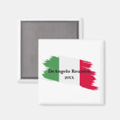 Italienischer Nachname Name Benutzerdefinierte Fla Magnet (Vorderseite/Rückseite)