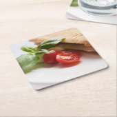 Italienischer NahrungsmittelUntersetzer Rechteckiger Pappuntersetzer (angewinkelt)