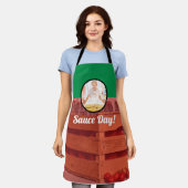 Italienischer Nonna Foto Sauce Day  Schürze (Getragen)