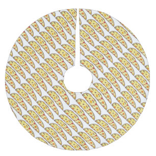 Italienischer Obstkuchen Biscotti Feiertag Weihnac Polyester Weihnachtsbaumdecke