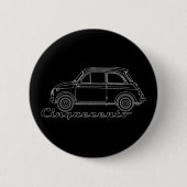 Italienischer Oldtimer Fiat Cinquecento 500 cc Blu Button (Vorderseite)