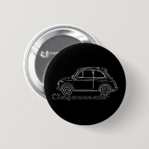 Italienischer Oldtimer Fiat Cinquecento 500 cc Blu Button