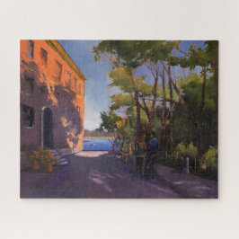 Italienischer Palazzo Pink beeindruckende Malerei Puzzle