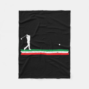 Italienischer Papa Golf Vater Italien Flagge Golf Fleecedecke