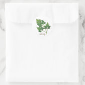 Italienischer Parsley Round Sticker (Tasche)
