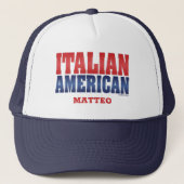 Italienischer Personalisierter Trucker Hat Truckerkappe (Vorderseite)