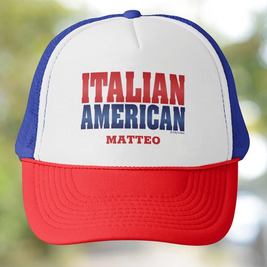 Italienischer Personalisierter Trucker Hat Truckerkappe