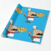 Italienischer Pizza-Koch Geschenkpapier (Ungerollt)