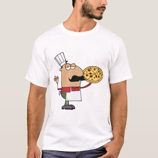 Italienischer Pizza-Koch T-Shirt (Vorderseite)