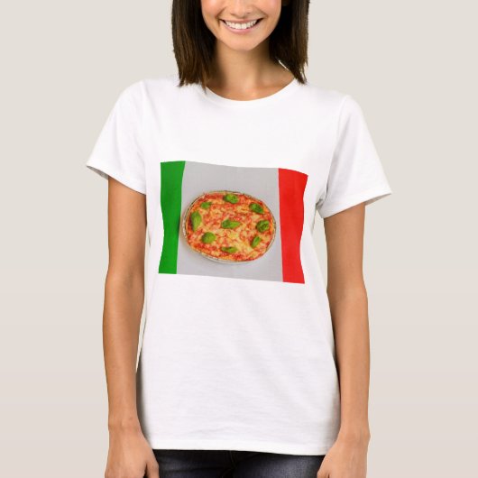 ITALIENISCHER PIZZA-T - SHIRT DER FRAUEN (Vorderseite)