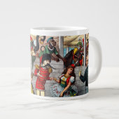 Italienischer politischer Cartoon der Circus-Künst Jumbo-Tasse (Vorderseite Rechts)