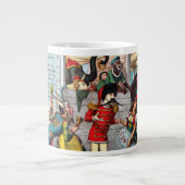 Italienischer politischer Cartoon der Circus-Künst Jumbo-Tasse (Vorderseite)