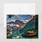 Italienischer Postkartensee Postkarte (Vorne/Hinten)