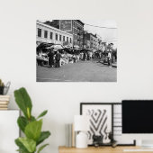 Italienischer Puschcart-Markt, Bronx: 1940 Poster (Heimbüro)