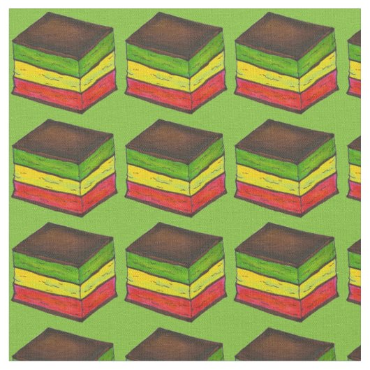 Italienischer Regenbogen 7 Seven Layer Cookie Kond Stoff (Nahaufnahme)