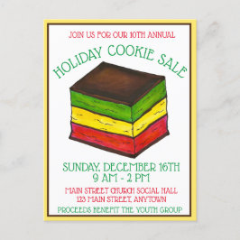 Italienischer Regenbogen Seven 7 Layer Holiday Coo Einladungspostkarte