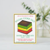 Italienischer Regenbogen Seven 7 Layer Holiday Coo Einladungspostkarte (Stehend Vorderseite)