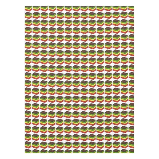 Italienischer Regenbogen Sieben Kochgebäck 7 Schic Tischdecke (Vorderseite)