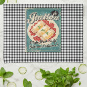 Italienischer Retro Geschirrtuch (Gefaltet)