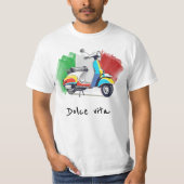 Italienischer Roller, Süßes Leben, Dolce vita T-Shirt (Vorderseite)