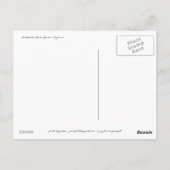 Italienischer Salami Postkarte (Rückseite)