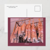 Italienischer Salami Postkarte (Vorne/Hinten)