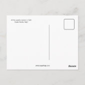 Italienischer Salami Postkarte (Rückseite)
