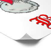 Italienischer Santa Santa Poster (Ecke)