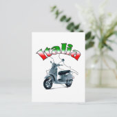Italienischer Scooter Postkarte (Stehend Vorderseite)