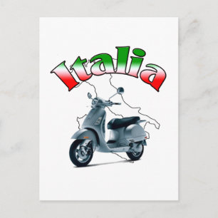 Italienischer Scooter Postkarte