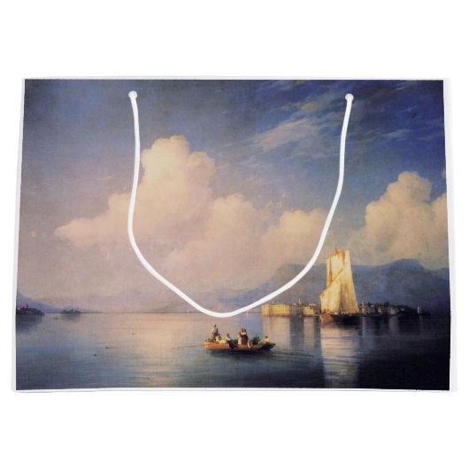 Italienischer See - Geschenktasche Große Geschenktüte (Vorderseite)