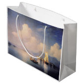 Italienischer See - Geschenktasche Große Geschenktüte (Rückseite Schrägansicht)