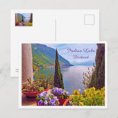 Italienischer Seebezirk Postkarte (Vorne/Hinten)