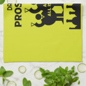 Italienischer Sekt Geschirrtuch (Gefaltet)