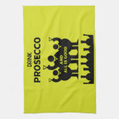Italienischer Sekt Geschirrtuch (Vertikal)